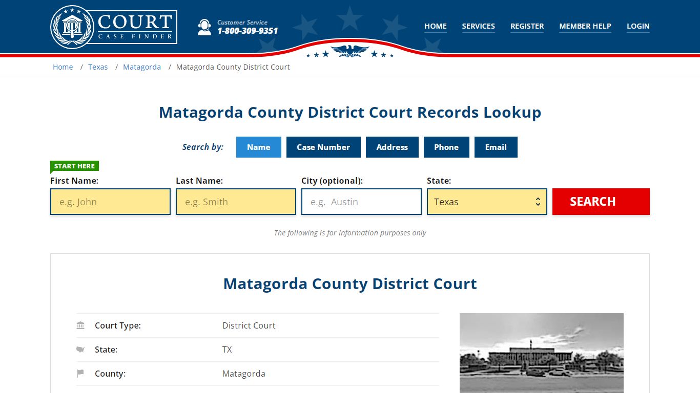 Matagorda County District Court Records Lookup - CourtCaseFinder.com